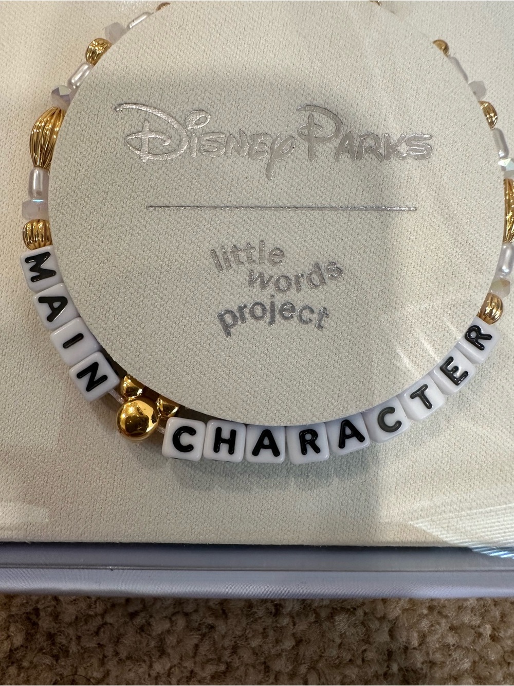 Little Words Project x Disney Parks 'Main Character' Boxed Beaded Bracelet - Picture 3 of 3